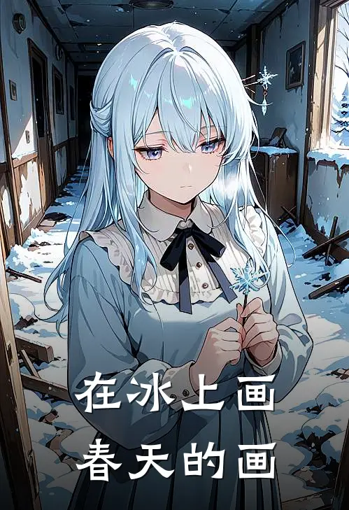 在冰上画春天的画